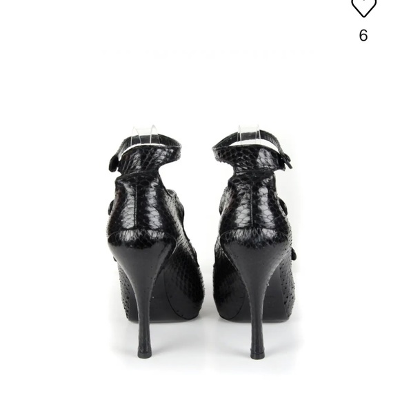 Christian Dior snake skin heels - Picture 2 of 5